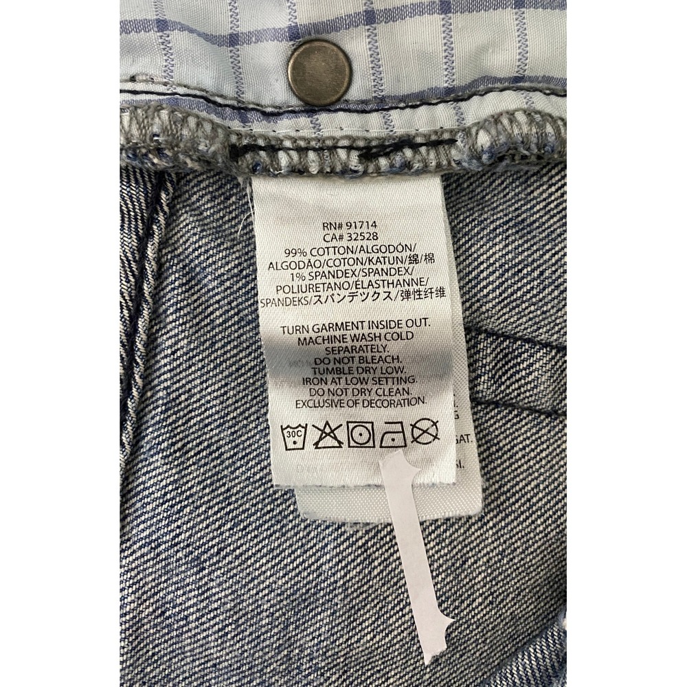 Armani Exchange AX Mens Straight Leg Blue Denim Jeans 28 Short Low Rise - Picture 6 of 10